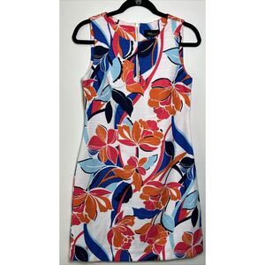 RN Studio Ronni Nicole Sleeveless Thick Flower Design Women's Dress - Size 4